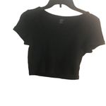 SheIn size medium black crop top shorts sleeves Photo 7