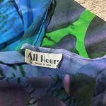 All Hours Sheer Kimono Jacket Abstract Tropical Print Green Blue Purple Size undefined Photo 2