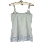 EXPRESS Y2K Lace Cami L Fairy Dainty Coquette Top Built In Bra Stretch Shirt Photo 1