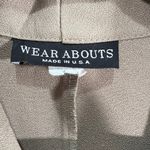 Wear Abouts Vintage Made in the USA Brown Tan Button Down Blazer Shoulder Pads Size M Photo 3