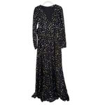Lulus  Sparks Fly Black Star Print Long Sleeve Maxi Dress Photo 2