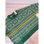 American Eagle NWT  Outfitters Green & White Fair Isle Snowdrift Sweater Size XL Photo 5