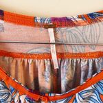 Free People Womens Printed Keepin On Tee Bright Red Floral Top Size Large Photo 6