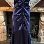 XScape  Midnight Blue Maxi Evening Dress Photo 0