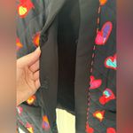 Moschino Boutique Multi-Colored Hearts Quilted Jacket 3/4 Sleeves Size 10 Photo 6