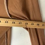 Gaze Shirt Womens Large Brown Long Sleeve Lettuce‎ Hem Ribbed Top Forest Fairy Photo 5