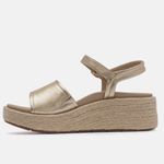 Abeo Solstice Buckle wedge sandal comfort cushioned gold metallic shoes size 7.5 Photo 4