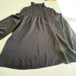 Patrizia Luca smocked high neck long sleeve blouse black Size M Photo 7