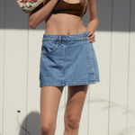 ZARA  Denim Wrap Skort Photo 0