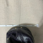 Elliott Lucca Glossy Eggplant Purple Leather Textured Quilted Satchel Purse Photo 5