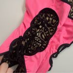 Chynnadolls Swimsuit Vegas Lace Up One Piece Lined Leopard Hologram Print Black Size L Photo 11