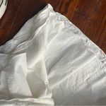 Fame and Partners Cream White Linen Dress Button Photo 8