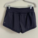 Lululemon  Final Lap Shorts Size 4 Navy Blue Photo 3