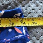 IAB MFG Blue Floral Blue No Ride Up Biker Shorts Size Large GUC #7807 Photo 6