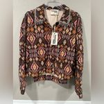NWT Savanna Jane Printed Aztec Western Corduroy Jacket with Rhinestone Photo 5