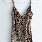 frame denim 100% silk animal print tank top Photo 2