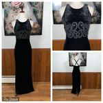 Gorgeous Vintage 90s Maurice’s Black Velvet Prom Gown! Size 8 Photo 1