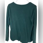 Eddie Bauer  Women’s Teal L Long Sleeve Thermal Scooped Neckline Buttoned Top Photo 1