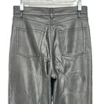 Wilfred  Faux Leather Gloss Black High-Waisted Pants Size 4 Photo 3