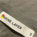 Marine layer  Olive Short Sleeve V-Neck Tee Photo 1