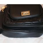 SG SUGU Emma Diamond Quilted Triple Compartment Crossbody Sling Bag Black Photo 3