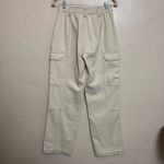 PacSun Women's Elastic Waist Cargo Pants Utility Pockets Beige Size Small Photo 4