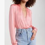 Paige Sevilla Thong Satin Long Sleeve Bodysuit Size Medium Photo 1