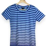 J.Crew Midi T-Shirt Dress in Dip-Dyed Stripe Photo 4