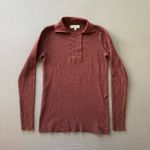 beige. Double Button Polo Collar Rib Knit Sweater Photo 0