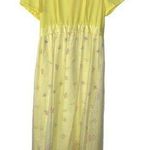 Vintage Floral Flocked Dress with Tie Waist Photo 0