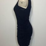 Guess Women's Size Small Shirred Mesh Bodycon Dress Black Sheer Sleeveless NWT Photo 3