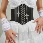 Goth Gothic Grunge Emo Alternative Punk Corset Belt Black Photo 5