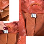 American Vintage 70'S VINTAGE RARE RUST BURNT ORANGE BUCKLE TRENCH COAT JACKET S/M Photo 7