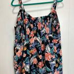 Torrid Black Tropical Babydoll Floral Sweetheart Neckline Adjustable Tank 4X Photo 5
