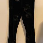 Vintage Fifilou Black Velvet Pants with Dragon Pattern Size XS Photo 0
