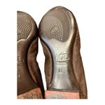 AGL Ballet Flats Brown Monika Cap Toe Suede Patent Leather Shoes Buckle 36 EUC Size 5.5 Photo 8