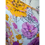 Tribal Jeans Women's 1X Floral Textured/Swiss Dot Blouse W/Frill Sleeve & Tassel Photo 9