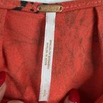 Free People Size S Top Last Time Orange Crop Surplice Long Bell Sleeve Women’s Photo 3