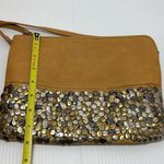 Antik Kraft  Honey Brown Metal‎ Studed Crossbody Wristlet Bag Photo 11