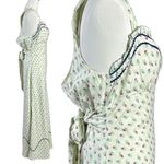 Free People  Dainty Western Prairie Sweet Hearts Midi Dress in Ivory Combo Large Photo 10