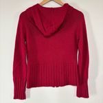 DKNY Vintage Y2K Magenta Hooded Embellished Embroidered Cardigan Size S Photo 5