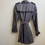 Banana Republic  Womens Gray Lined Trench Coat Belted Size Small Photo 2