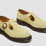 Dr. Martens NEW T-Bar Hazy Yellow Long Napped Suede Mary Jane Shoes WMS 10 Men’s9 Photo 1