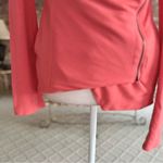 Pomelo Coral Knit Hi Low Moto Jacket XS Orange Photo 10