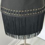 Elizabeth and James  Eron Black Fringe Hem Dress Photo 7