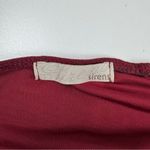 Vintage Y2K Sirens Red Halter Going Out Top Ruched Bling Rhinestone Metal Rings Size M Photo 2