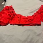 We Wore What  COCO SOLID OBE RUBY RED TOP WOMENS SEXY CROPPED XS Photo 7