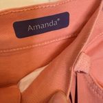 Gloria Vanderbilt Amanda Jeans 18W Coral Slimming Fit High Rise Straight NWT Photo 5