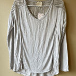 Free People  Gatsby Top in Dove Size Small Photo 0