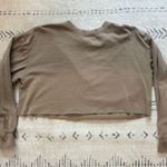 Divided Tan crop long sleeve Photo 0